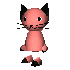 a dancing red cat